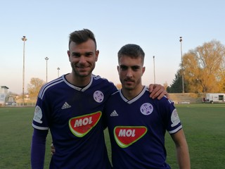 Gábor Tóth a Arthur Györgyi, hráči KFC Komárno.