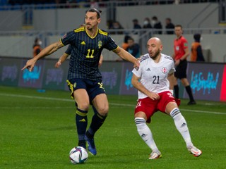 Zlatan Ibrahimovič v reprezentačnom drese Švédska.