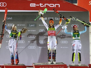 Petra Vlhová vyhrala slalom v Levi 2021.