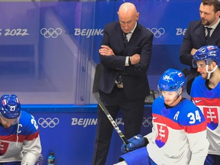 Slovenská hokejová reprezentácia na ZOH 2022 v Pekingu.