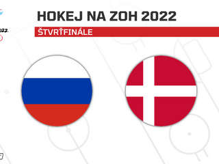 ROC (Rusko) vs. Dánsko: ONLINE prenos zo zápasu na ZOH Peking 2022 dnes (hokej).