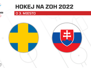 Slovensko vs. Švédsko: ONLINE prenos zo zápasu o bronzovú medailu na ZOH Peking 2022 dnes (hokej).