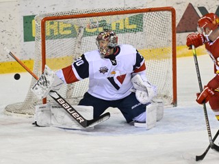 Brankár HC Slovan Bratislava Anthony Peters. 