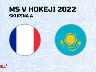 Francúzsko - Kazachstan, ONLINE prenos zo zápasu na MS v hokeji 2022.