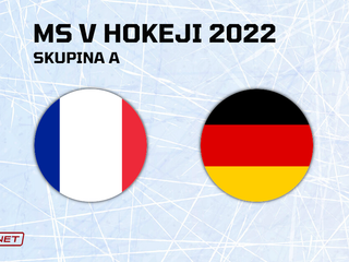 Francúzsko - Nemecko, ONLINE prenos zo zápasu na MS v hokeji 2022.