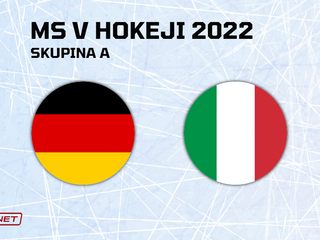 Nemecko - Taliansko, ONLINE prenos zo zápasu na MS v hokeji 2022.