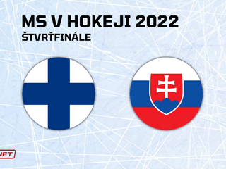 Slovensko - Fínsko, ONLINE prenos zo štvrťfinále na MS v hokeji 2022.