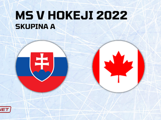 Slovensko - Kanada, ONLINE prenos z tretieho zápasu Slovenska na MS v hokeji 2022.