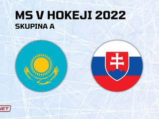 Slovensko - Kazachstan, ONLINE prenos z piateho zápasu Slovenska na MS v hokeji 2022.