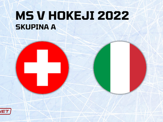 Švajčiarsko - Taliansko, ONLINE prenos zo zápasu na MS v hokeji 2022.