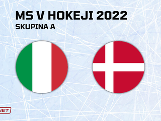 Taliansko - Dánsko, ONLINE prenos zo zápasu na MS v hokeji 2022.