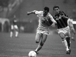 Peter Dubovský a Zvonimir Boban z AC Miláno.