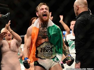 Conor McGregor po knokautovej výhre nad Chadom Mendesom.