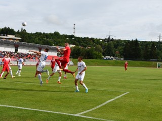 Momentka zo zápasu MŠK Považská Bystrica - FC ŠTK 1914 Šamorín.