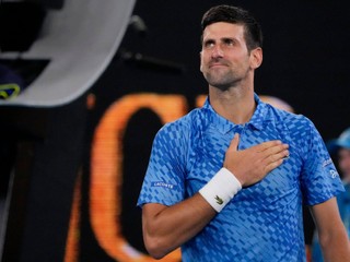 Novak Djokovič na Australian Open 2023.