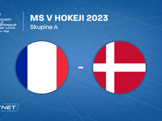 Francúzsko - Dánsko, ONLINE prenos zo zápasu na MS v hokeji 2023 LIVE.