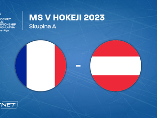 Francúzsko - Rakúsko, ONLINE prenos zo zápasu na MS v hokeji 2023 LIVE.