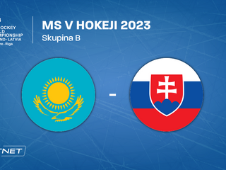 Kazachstan - Slovensko, ONLINE prenos zo zápasu na MS v hokeji 2023 LIVE.