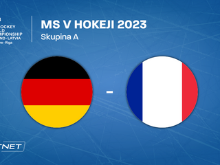 Nemecko - Francúzsko, ONLINE prenos zo zápasu na MS v hokeji 2023 LIVE.