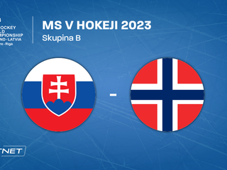 Slovensko - Nórsko, ONLINE prenos zo zápasu na MS v hokeji 2023 LIVE.