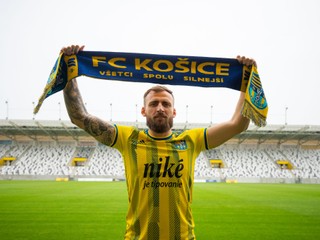 Žan Medved v drese FC Košice.