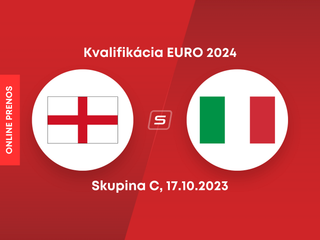 Anglicko - Taliansko: ONLINE prenos zo zápasu skupiny C v kvalifikácii EURO 2024.