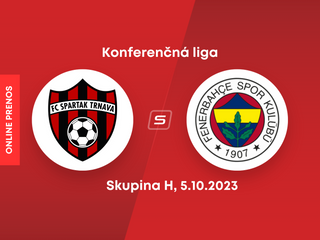 FC Spartak Trnava - Fenerbahce Istanbul: ONLINE prenos zo zápasu Európskej konferenčnej ligy (skupina H).
