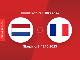 Holandsko - Francúzsko: ONLINE prenos zo zápasu skupiny B v kvalifikácii EURO 2024.