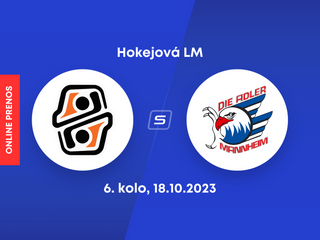 HC Košice - Adler Mannheim: ONLINE prenos zo 6. kola hokejovej Ligy majstrov.