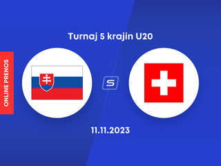 Slovensko - Švajčiarsko: ONLINE prenos zo zápasu na turnaji 5 krajín hráčov do 20 rokov.