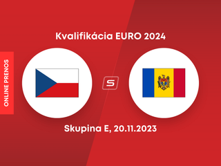 Česko - Moldavsko: ONLINE prenos zo zápasu skupiny E v kvalifikácii EURO 2024.