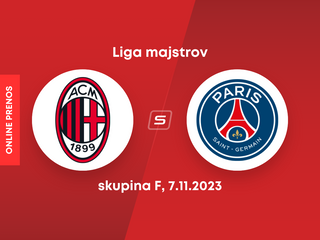 AC Miláno - Paríž Saint-Germain: ONLINE prenos zo zápasu Ligy majstrov (skupina F)