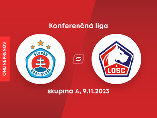 ŠK Slovan Bratislava - LOSC Lille: ONLINE prenos zo zápasu Európskej konferenčnej ligy (skupina A).