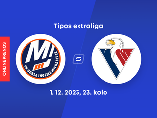 Michalovce vs. Slovan Bratislava: Online prenos z 23. kola Tipos extraligy. 