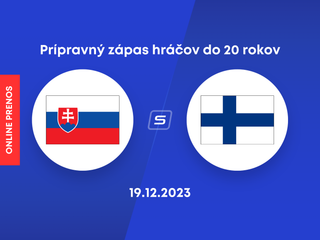 Slovensko vs. Fínsko: ONLINE prenos z prípravného zápasu hráčov do 20 rokov.