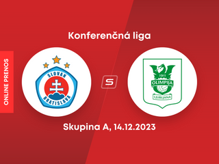 ŠK Slovan Bratislava - Olimpija Ľubľana: ONLINE prenos zo zápasu Európskej konferenčnej ligy (skupina A).