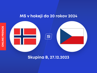 Nórsko - Kanada: ONLINE prenos zo zápasu skupiny B na MS v hokeji do 20 rokov 2024 (MS U20).
