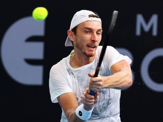 Slovenský tenista Lukáš Klein na turnaji v austrálskom Brisbane. 
