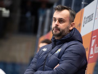 Tréner hokejistov Spišskej Novej Vsi Vlastimil Wojnar.
