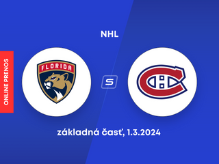 Florida Panthers - Montreal Canadiens: ONLINE prenos zo zápasu NHL.