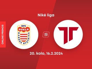 MFK Dukla Banská Bystrica - AS Trenčín: ONLINE prenos zo zápasu 20. kola Niké ligy.