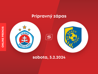 ŠK Slovan Bratislava - NK Bravo Ľubľana: ONLINE prenos z prípravného zápasu.