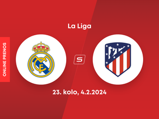 Real Madrid - Atlético Madrid: ONLINE prenos zo zápasu 23. kola La Ligy.