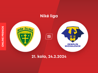MŠK Žilina - MFK Zemplín Michalovce: ONLINE prenos zo zápasu 21. kola Niké ligy.