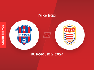 FC ViOn Zlaté Moravce - MFK Dukla Banská Bystrica: ONLINE prenos zo zápasu 19. kola Niké ligy.