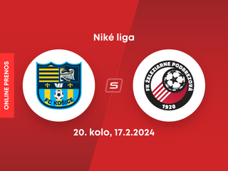 FC Košice - FK Železiarne Podbrezová: ONLINE prenos zo zápasu 20. kola Niké ligy.