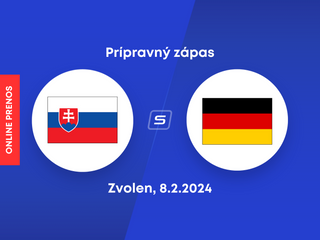 Slovensko vs. Nemecko: ONLINE prenos z prípravného zápasu vo Zvolene