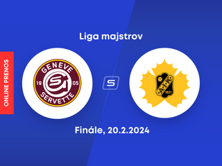 Servette Ženeva - Skelleftea AIK: ONLINE prenos z finále hokejovej Ligy majstrov.