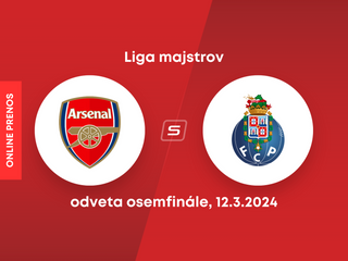 Arsenal FC - FC Porto: ONLINE prenos z odvety osemfinále Ligy majstrov 2023/2024.