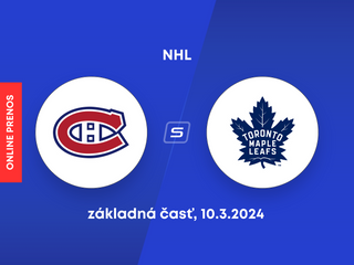 Montreal Canadiens - Toronto Maple Leafs: ONLINE prenos zo zápasu NHL.